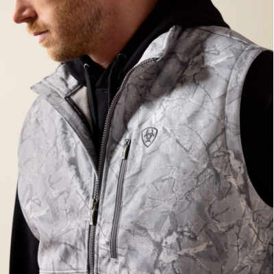ARIAT - Veste Logo Softshell - Camo Print Gris