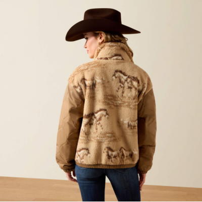 ARIAT - Veste Sherpa - Wild Horse Print
