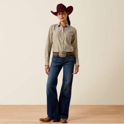 ARIAT - Chemise Kirby - Chocolate Plum Stripe