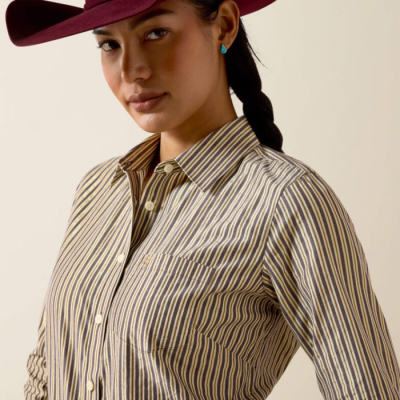 ARIAT - Chemise Kirby - Chocolate Plum Stripe