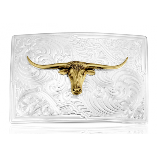MONTANA SILVERSMITH - Boucle de ceinture Open Country Longhorn