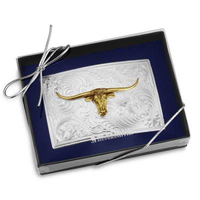 MONTANA SILVERSMITH - Boucle de ceinture Open Country Longhorn