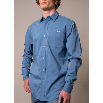 KIMES RANCH - Chemise KR Team - Bleu Carbone