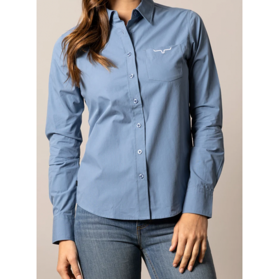 KIMES RANCH - Chemise KR Team - Bleu Carbone