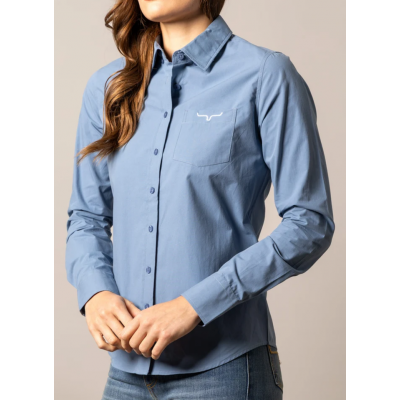 KIMES RANCH - Chemise KR Team - Bleu Carbone