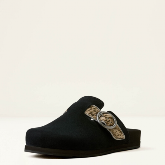 ARIAT - Mule Country - Black Suede Brindle Hair On