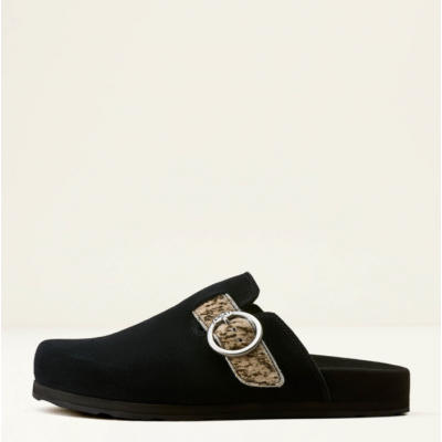 ARIAT - Mule Country - Black Suede Brindle Hair On