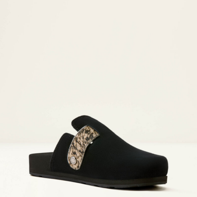 ARIAT - Mule Country - Black Suede Brindle Hair On