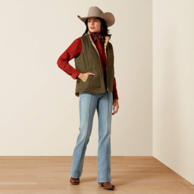 ARIAT - Veste Isolé Dilon 2.0 Reversible - Vert Ivy