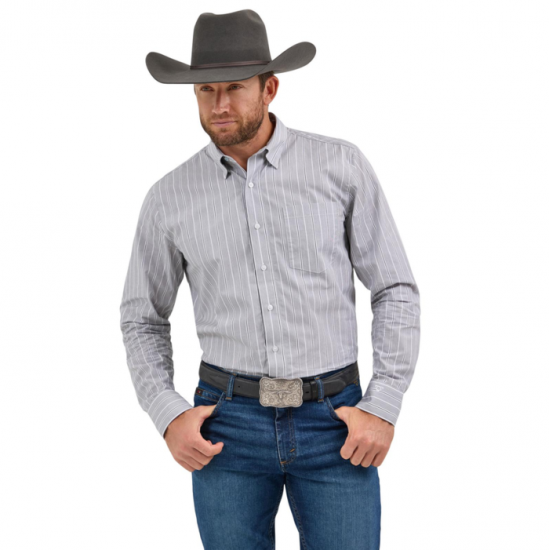 WRANGLER® - Chemise Wrangler X Cody Johnson - Gris et blanc