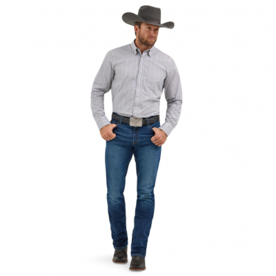 WRANGLER® - Chemise Wrangler X Cody Johnson - Gris et blanc