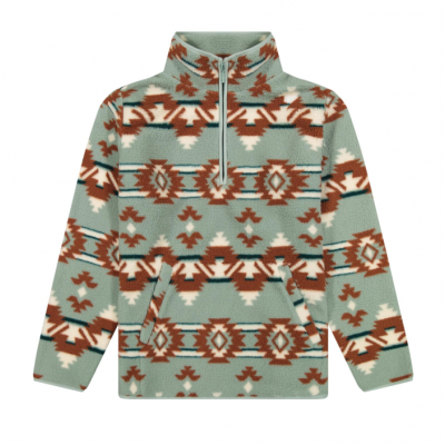 Wrangler® - Pullover Punchy Sherpa 1/4 Zip - Bleu