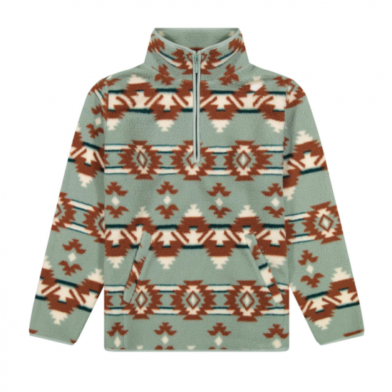 Wrangler® - Pullover Punchy Sherpa 1/4 Zip - Bleu