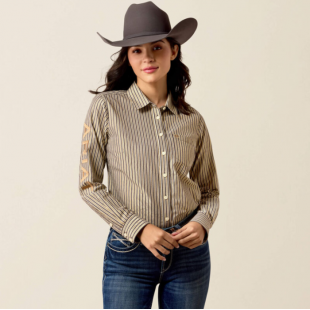 ARIAT - Chemise Team Kirby - Chocolate Plum Stripe