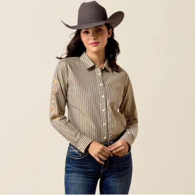 ARIAT - Chemise Team Kirby - Chocolate Plum Stripe