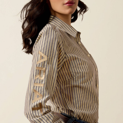 ARIAT - Chemise Team Kirby - Chocolate Plum Stripe
