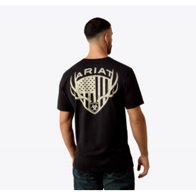 ARIAT - T-Shirt Euromount Patriot - Noir