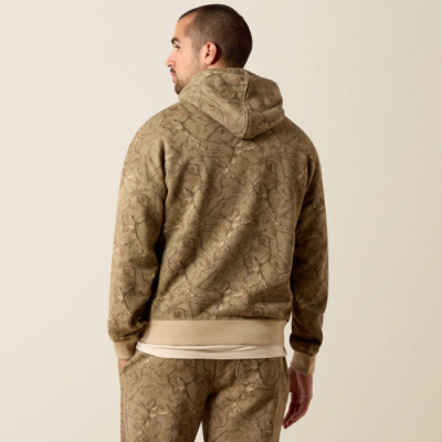 ARIAT - Hoodie ToughStock en Molleton Épais Délavé - Camo