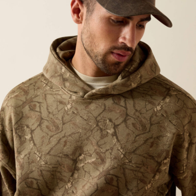 ARIAT - Hoodie ToughStock en Molleton Épais Délavé - Camo