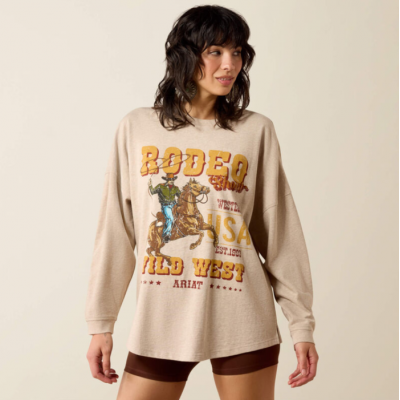ARIAT - Chandail à Manches Longues Oversized -...
