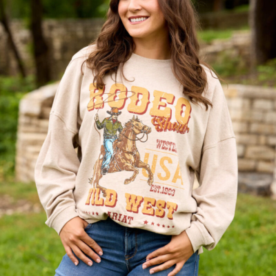 ARIAT - Chandail à Manches Longues Oversized - Oatmeal Heather