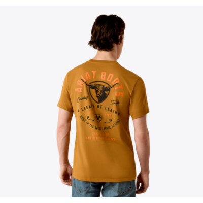 ARIAT - T-shirt Stampede Craft - Brun Bone