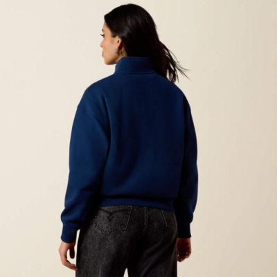 ARIAT - Pull Fern 1/2 Zip - Bleu Pageant