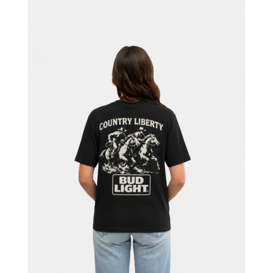 COUNTRY LIBERTY - T-Shirt Unisexe Black Bud Outriders