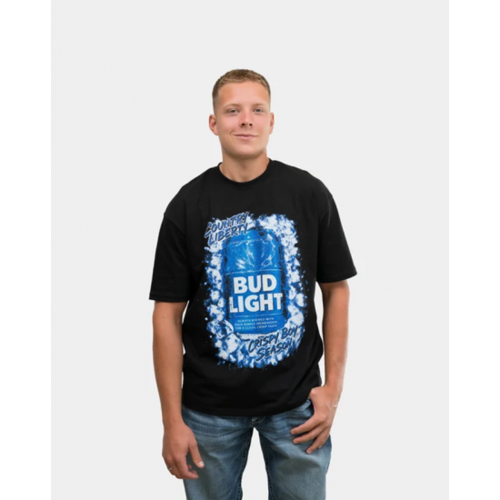 COUNTRY LIBERTY - T-Shirt Unisexe Black Bud Crisp