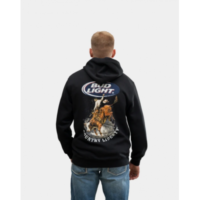 COUNTRY LIBERTY - Hoodie Unisexe Black Bucking Bud