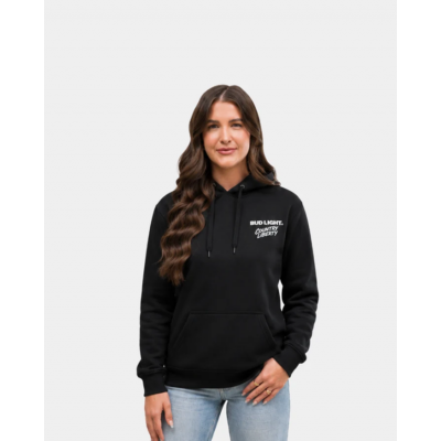 COUNTRY LIBERTY - Hoodie Unisexe Black Bud Retro
