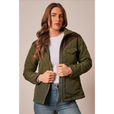 KIMES RANCH - Manteau Lenora - Olive Foncé