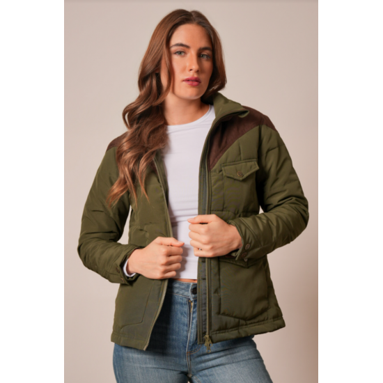 KIMES RANCH - Manteau Lenora - Olive Foncé