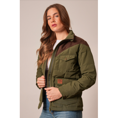 KIMES RANCH - Manteau Lenora - Olive Foncé