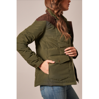KIMES RANCH - Manteau Lenora - Olive Foncé