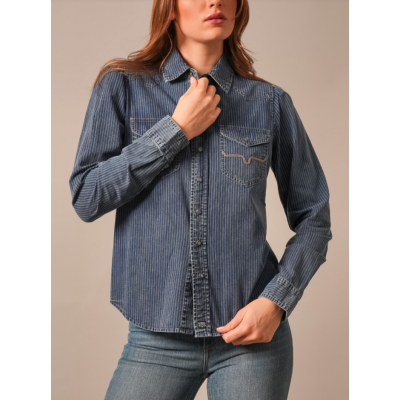 KIMES RANCH - Chemise Frankie - Indigo Stripe