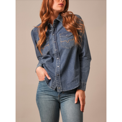 KIMES RANCH - Chemise Frankie - Indigo Stripe