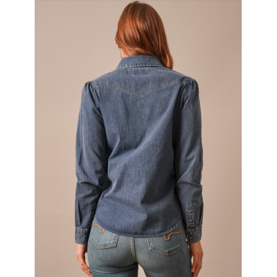 KIMES RANCH - Chemise Frankie - Indigo Stripe