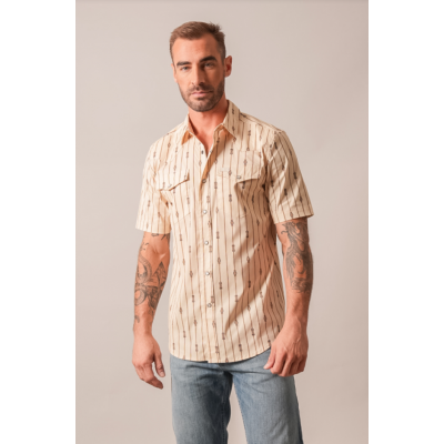 KIMES RANCH - Chemise Gunner - Naturel