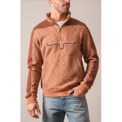 KIMES RANCH - Crewneck Canfield - Brown Heather