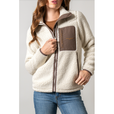 KIMES RANCH - Veste de Sherpa Arlee - Naturel