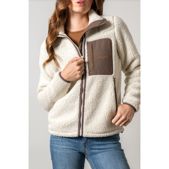 KIMES RANCH - Veste de Sherpa Arlee - Naturel