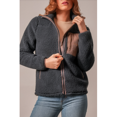 KIMES RANCH - Veste de Sherpa Arlee - Noir