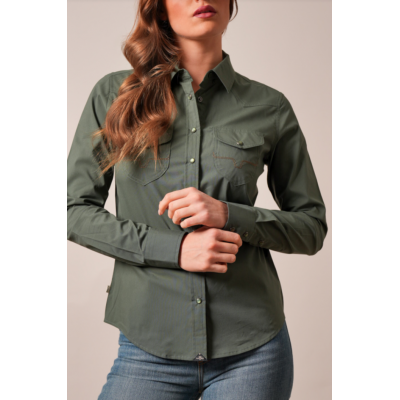 KIMES RANCH - Chemise Skeeter - Olive Foncé
