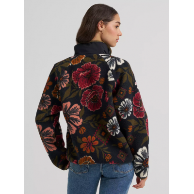WRANGLER® - Pull à Boutons Snap en Sherpa - Canyon Bourgogne