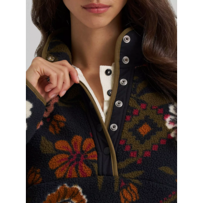 WRANGLER® - Pull à Boutons Snap en Sherpa - Canyon Bourgogne