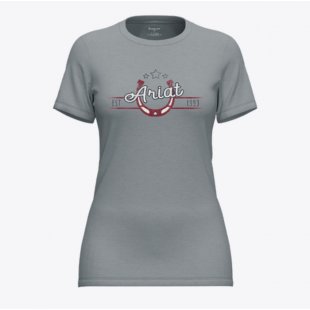 ARIAT - T-shirt Horseshoe 1993 - Argent