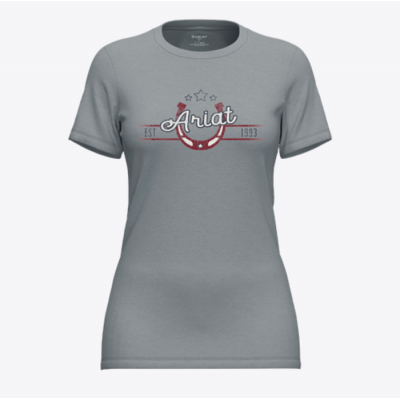 ARIAT - T-shirt Horseshoe 1993 - Argent