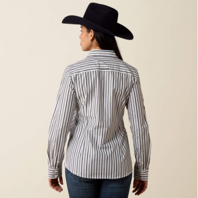 ARIAT - Chemise Team Kirby - Stripe Noir et Blanc