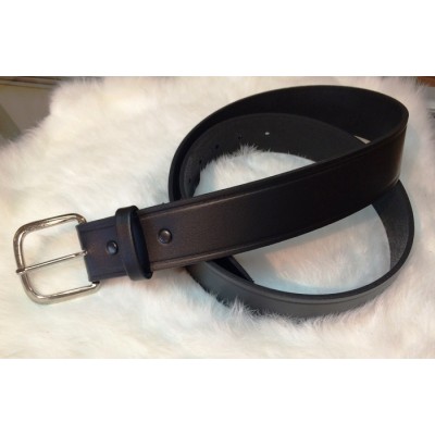 LCM - Ceinture en cuir noir avec ligne